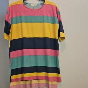 Ginger G Multicolor Striped Tunic